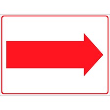 Right Arrow Sign Osha Metal Aluminum Sign