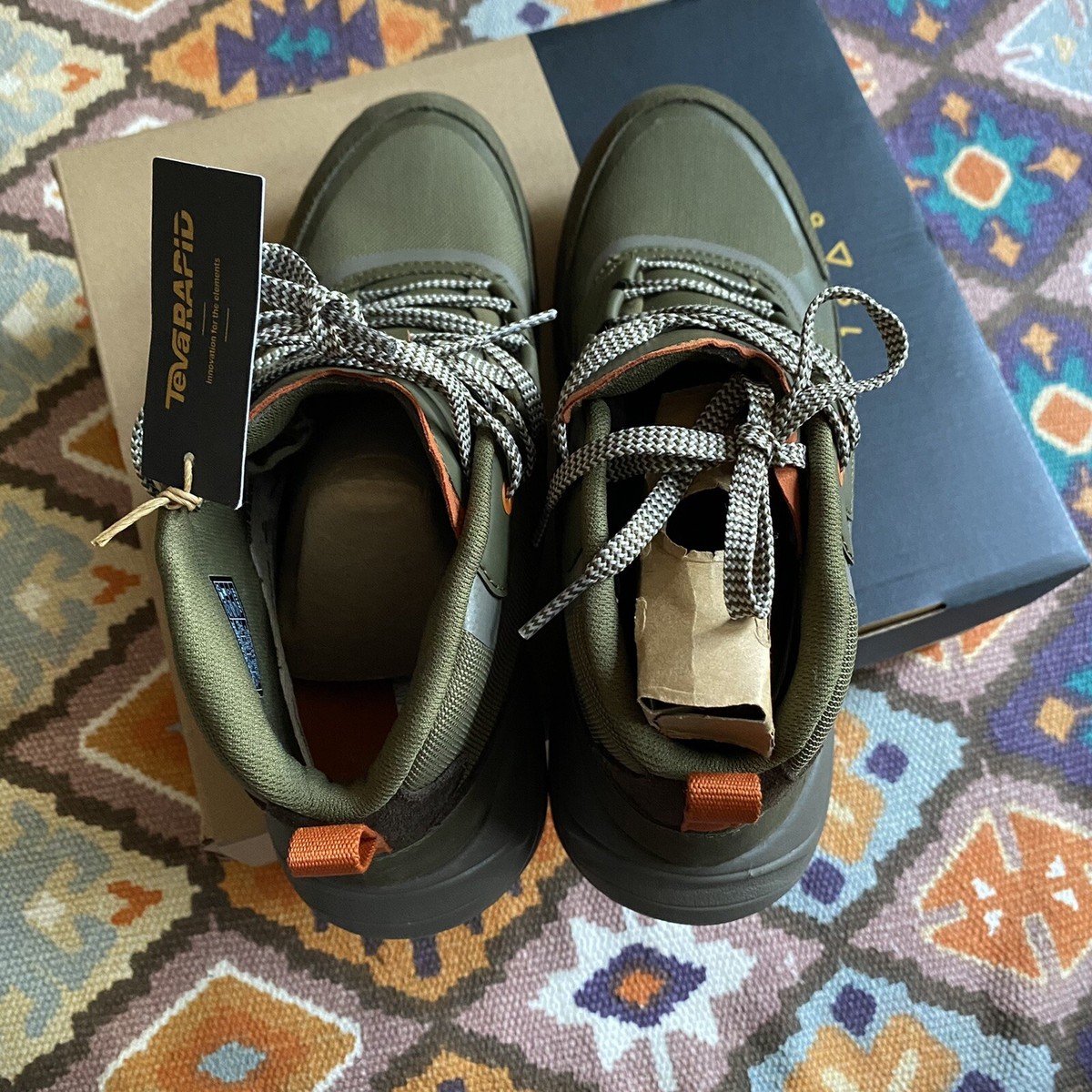 NEW Teva Men’s Geotrecca Dark Olive Desert Taupe Green Boots Size 9 Waterproof TEVA Geotrecca Dark Olive Desert Taupe Green Boots Men main image 3