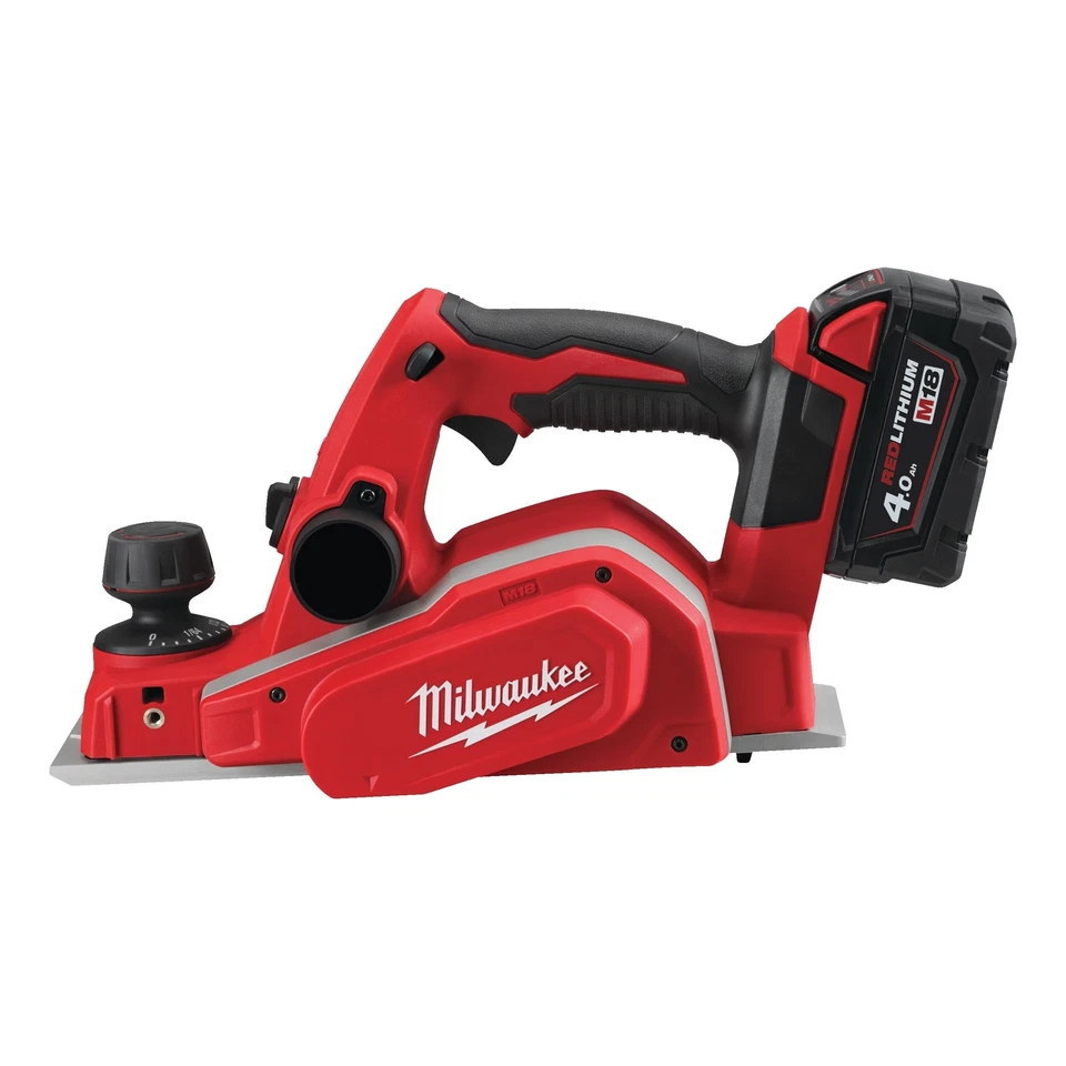 Milwaukee M18BP-502B 18V Li-ion 82mm Cordless Planer 2 x 5Ah Batteries Charger - Image 2 of 4