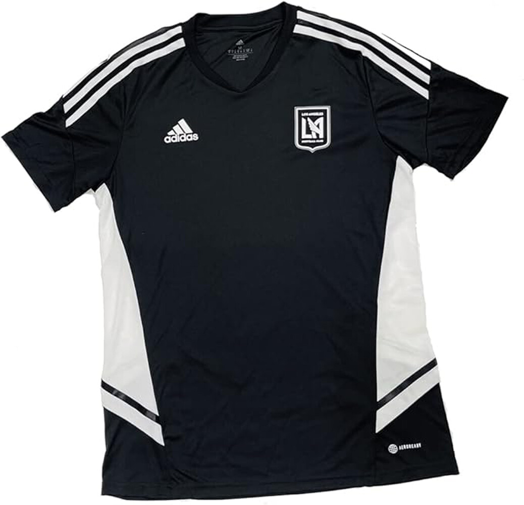 Мужская майка Adidas MLS Los Angeles FC Condivo 22, черно-белая