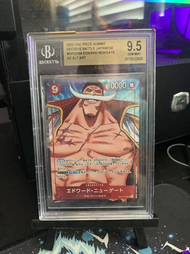 BGS 9.5 Edward Newgate OP02-004 ALT ART One Piece Cards Japanese 2022