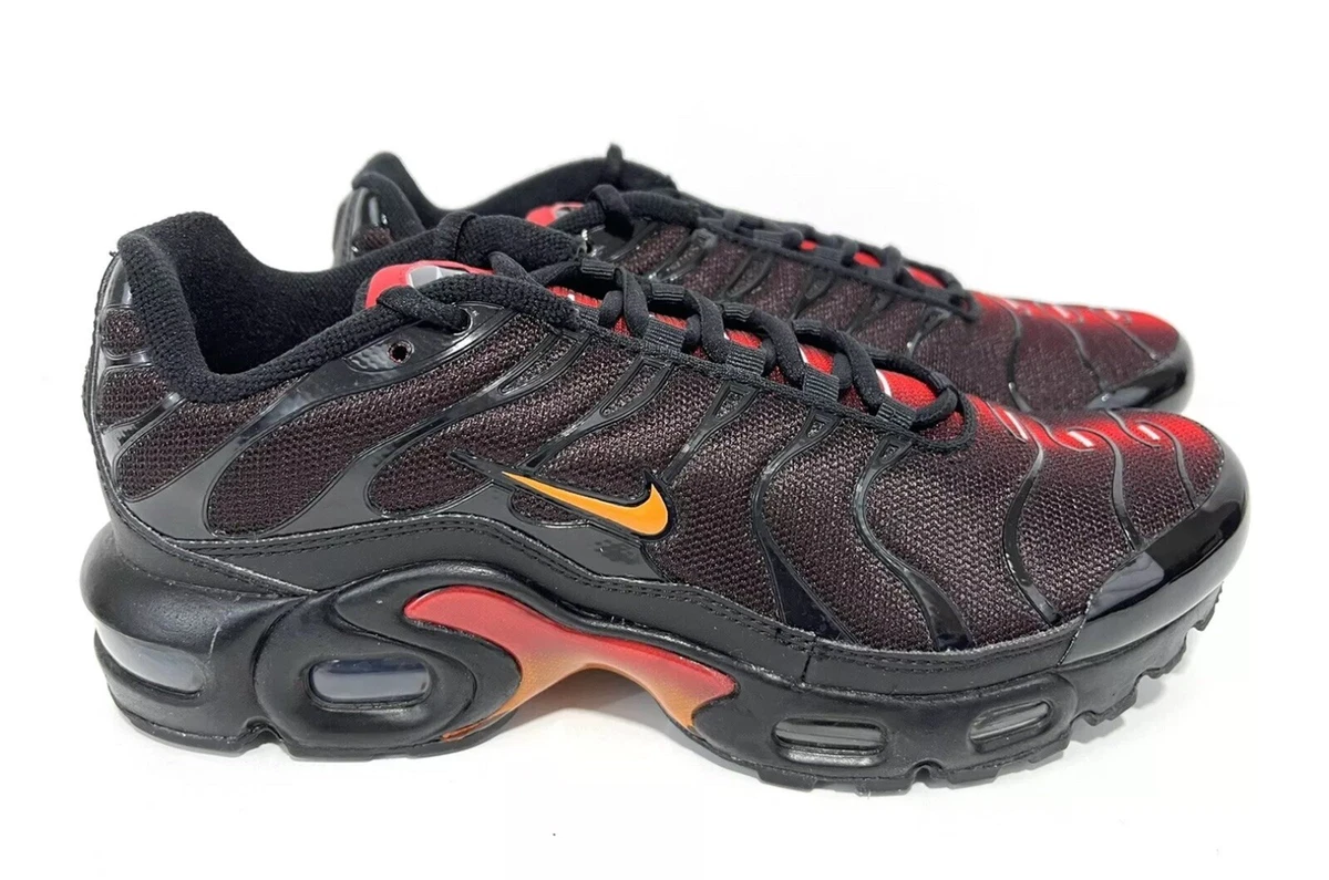Nike Air Max Plus GS Black Magma Orange CV9636 001 Size 6Y