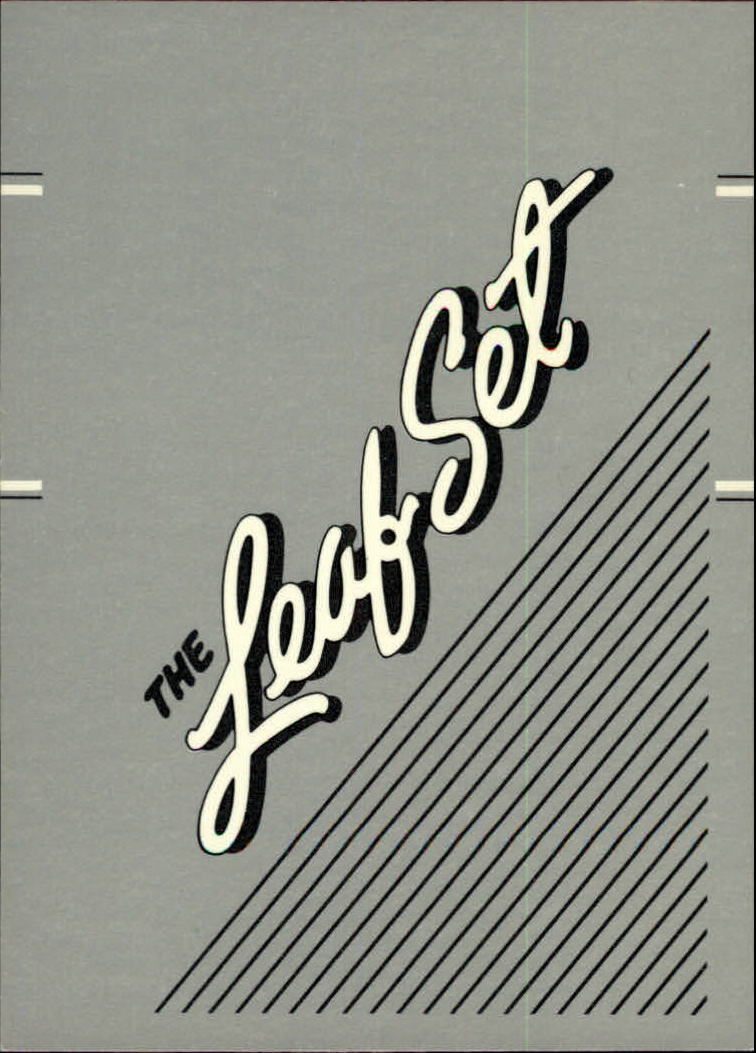 1990 Leaf Baseball "Main Set" Cards #1 to #200