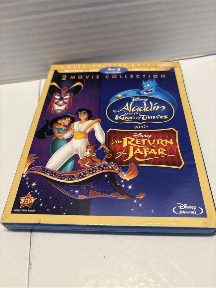 Aladdin and the King of Thieves/The Return of Jafar Blu Ray / DVD w Slipcover VG - Image 2 of 4