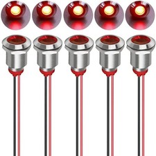 12mm LED Metal Indicator Light AC DC 1 24V Waterproof Indicator Light Pilot