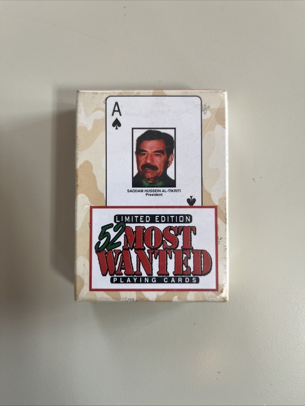 52 Most Wanted Oversized Playing Cards 2003 Collectors Limited Edition