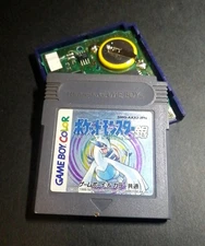 Pokémon Silver (GBC JP) – Authentic – New Battery – Save OK – RTC OK – Tested
