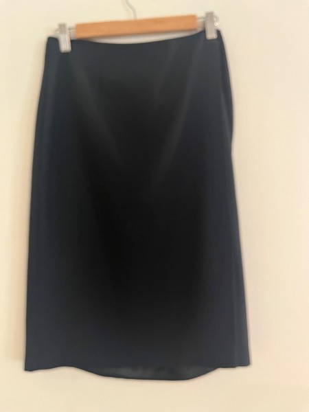 Jacqueline EveSkirt Womens 10 Black Pencil Lined Work Office Classic
