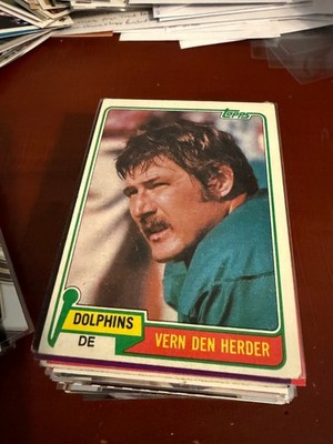Vern Den Herder, 1981 Topps, #101, Miami Dolphins