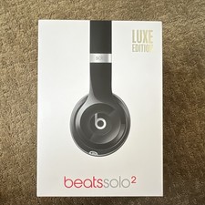 Beats by Dr. Dre Solo2 Luxe On-Ear Wired 3.5mm Headphones Black Original Box 