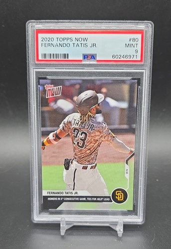 2020 Topps Now - Fernando Tatís Jr. #121 /2766 San Diego Padres Card PSA Mint 9
