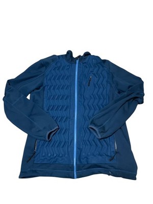 Nudown Men's L Blue Snow Ski Jacket Air Insulated Recco Clean Good Condition