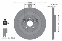 2X Pagid Bremsscheibe InnenbelüFtet Ø326Mm FüR Jaguar S-Type X200 XF Sportbrake