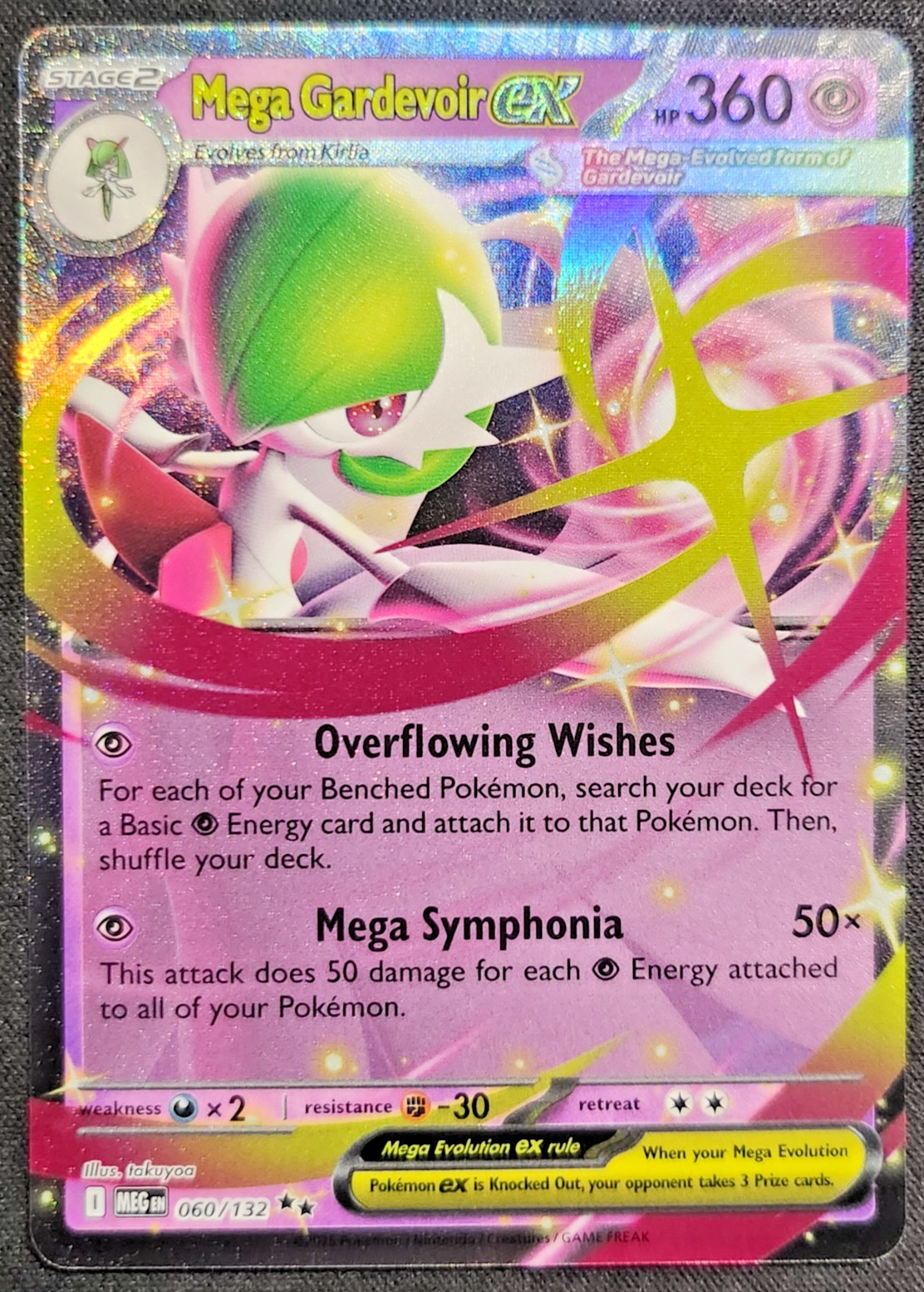 Pokemon TCG - Mega Gardevoir ex 060/132 Mega Evolution Double Rare - NM