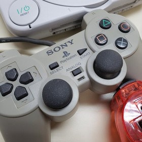 PlayStation PSOne Console Lot with 2 Controllers, Memory Card, Cords, & 3 GAMES