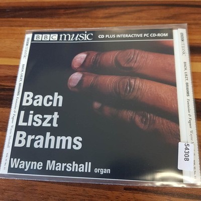 WAYNE MARSHALL bach, liszt, brahms EX/EX (CD Album, Orgel, BBC)