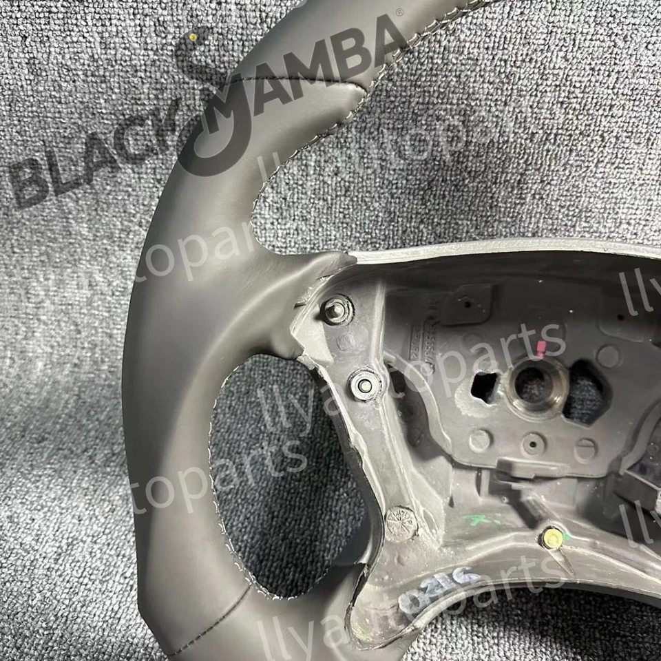 Full Leather Steering Wheel for Mercedes Benz R230 W219 W209 W211 CLK G55 E55 - Изображение 4 из 4