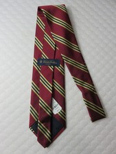 NWT Brooks Brothers 1 Rep Tie in Navy/Gold/Red Silk Woven England Luxury