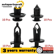 40* Car Body Rivet Push Pin Plastic Fastener Retainer Bumper Fender Trim Clips