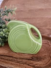 Fiesta Chartreuse Mini Disc Pitcher Homer Laughlin P86 Retired Green Creamer