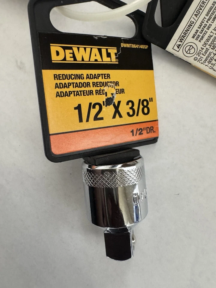 DEWALT Juego de 5 Adaptadores y Reductores de Enchufe 1/4, 3/8, 1/2, 3/4 Unidad NUEVO con Etiquetas Foto 4 de 4