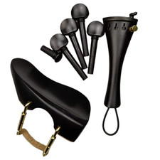 New Shape Violin Accessories Parts 4/4 Pegs Tailpiece Chin rest,Clamp,Endpin gut