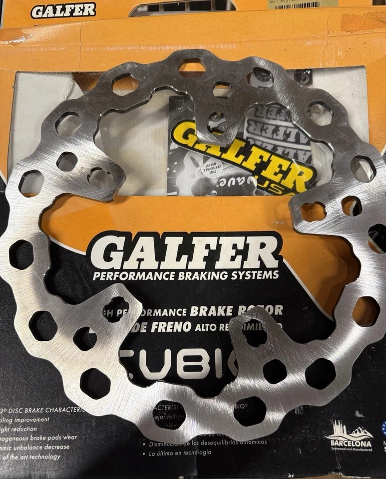 Galfer Brakes Cubiq Front Brake Rotor - Semi-Floating Motorcycle Street DF838Q - Image 2 of 4