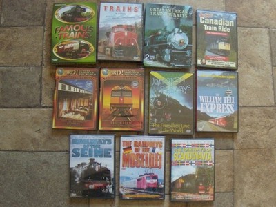 US and International Railroad Trains Railways 16 DVD Set all NEW FACTORY SEALED!