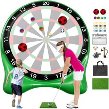 6ft Inflatable Giant Kick Darts Soccer Dartboard w/Air Pump Outdoor Games Yard