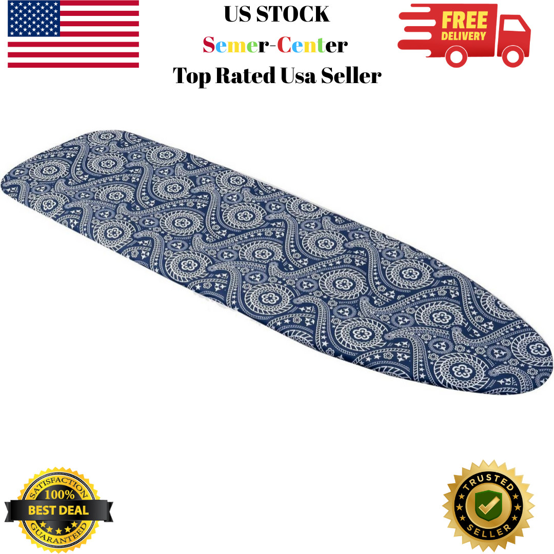 Floral Paisley Heavy Duty Ironing Board Cover and Pad, Thick