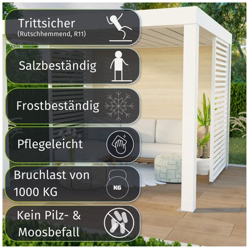 HORI Terrassenplatten Bodenfliesen Holzoptik Outdoor Platte Feinstein - Bild 7 von 32