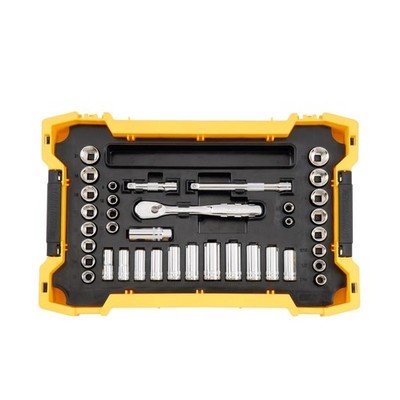 DeWalt 3/8'' ToughSystem Metric/SAE Socket & Adapter Set DWMT45400