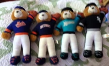 4 Sportstuff Plush MLB Bears: New York Mets/Chicago White Sox/Florida Marlins/De