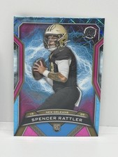 Topps Resurgence - Rookies Spencer Rattler refractor de choque azul cielo y rosa (RC)