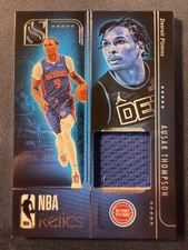 2024 Panini Silhouette NBA Relics Game Worn Ausar Thompson Detroit Pistons