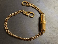 DIESEL FUEL FOR LIFE goldene XXL Kette mit 3ml Flakon