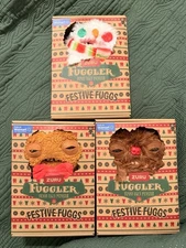 Fuggler Funny Ugly Monsters Lot of 3 FESTIVE FUGGS Reindeer Gingerbread Snowman