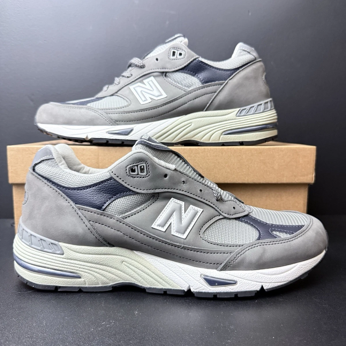 New Balance 991 Made in England Grey White | eBay