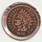 US Rare Old West 1880 Indian Head Penny Coin American Collection Shield Cent USA