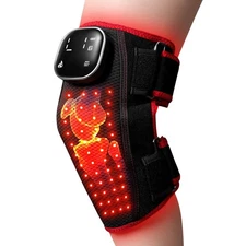 Red Light Therapy for Knee, Heated Knee Massager for Pain Relief, Cordless Kn...