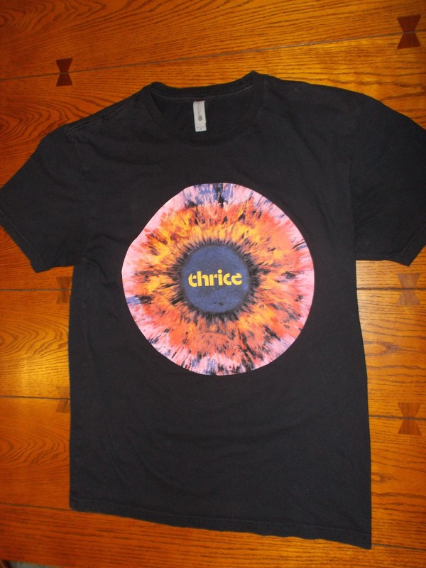 ROCK BAND THRICE, HURRICANE HORIZONS TOUR T-SHIRT SIZE SMALL BLACK. NICE!