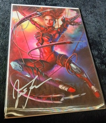 WHITE WIDOW #4 GREG HORN LENTICULAR VARIANT DOUBLE SIGNED W/ COA NM+