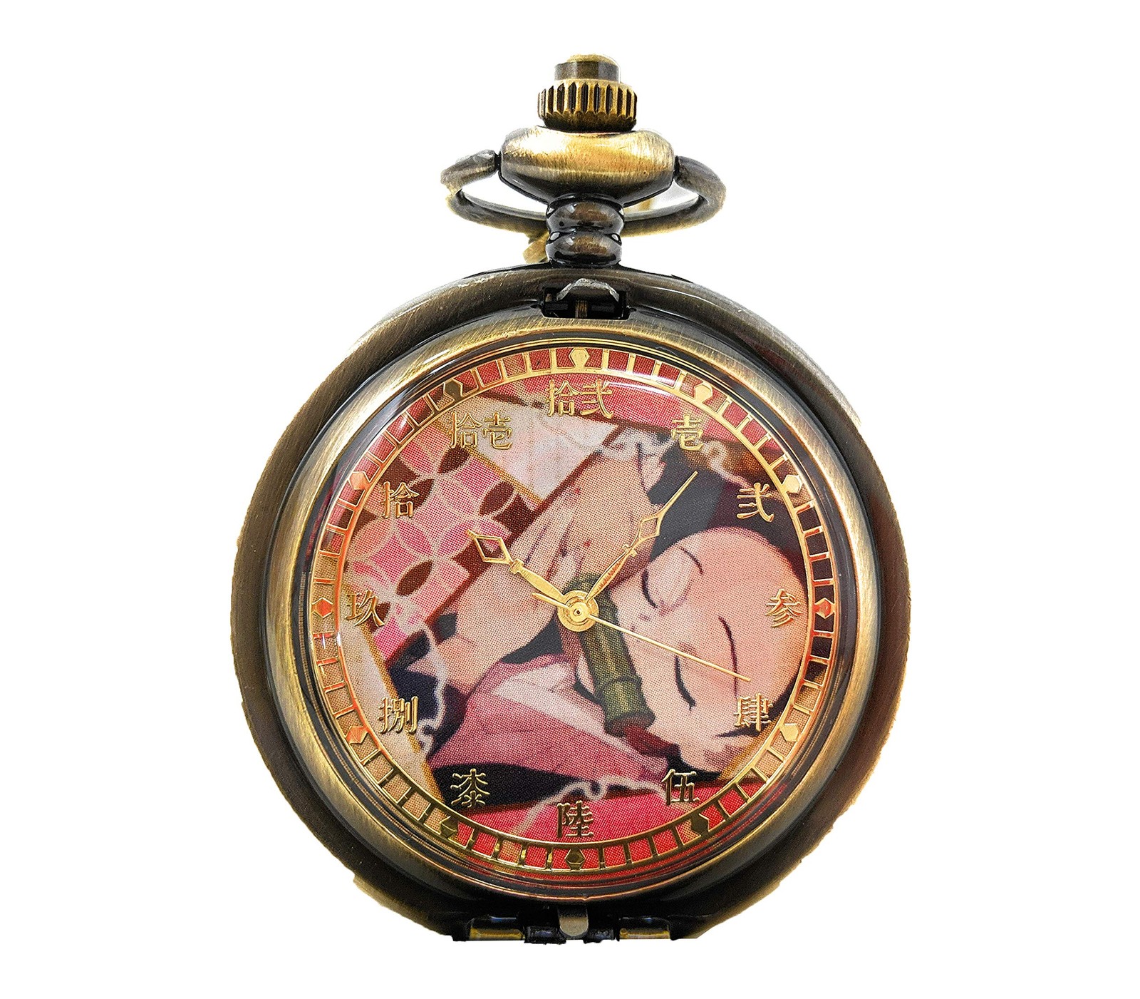 ~Bond Pocket Watch Yaiba No Demon (Nezuko)_ Kimetsu Ring~ Slayer: - VintageWatches.PK ~Bond Pocket Watch Yaiba No Demon (Nezuko)_ Kimetsu Ring~ Slayer: - vintagewatches.pk