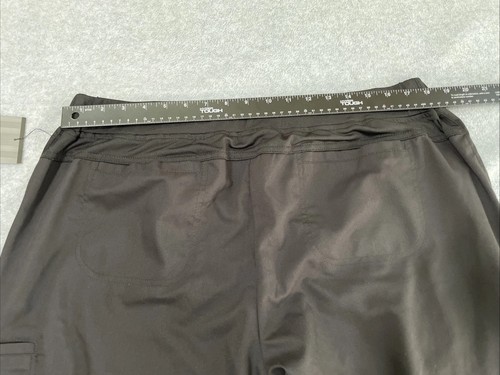 Greys Anatomy Scrub Pants Womens 2XL Black 6 Pockets Tie Front Cargo Pant 4277X - Picture 9 of 10