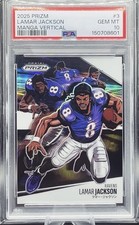 2025 Lamar Jackson Prizm Manga PSA 10