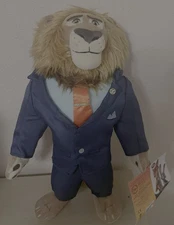 NEW Disney Store Zootropolis Mayor Leodore Lionheart Plush Zootopia 17 Inches
