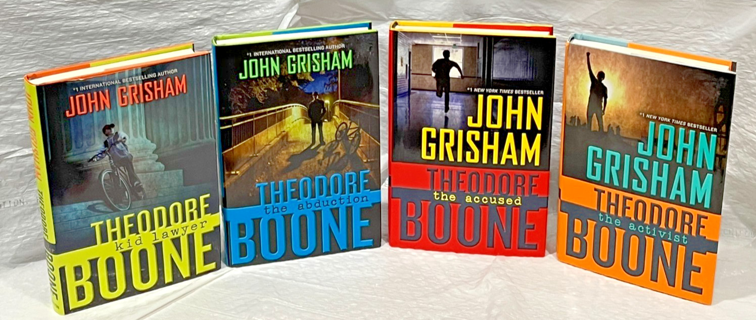 Lot of 4 Theodore Boone HCDJ books by John Grisham Excellent Condition x3 1st Ed