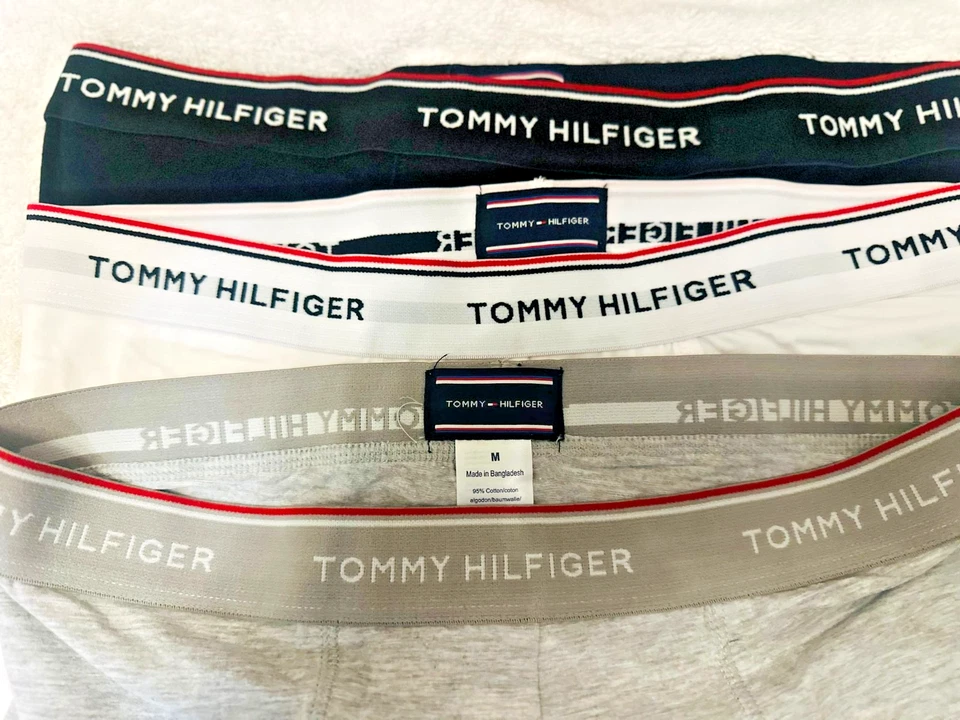 Tommy Hilfiger мужской хлопок эластичной боксера сундуков нижнее белье M, L, XL, XXL упаковка из 3 - Изображение 3 из 4