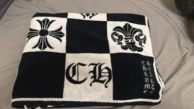 CHROME HEARTS RARE CHECKER TOWEL BEACH TOWEL DECOR BLANKET