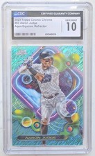 2023 Topps Chrome Cosmic Aaron Judge Aqua Equinox /199 CGC 10